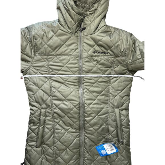 Columbia Women's Copper Crest Long Jacket NWT GREEN SIZE S - Picture 10 of 11